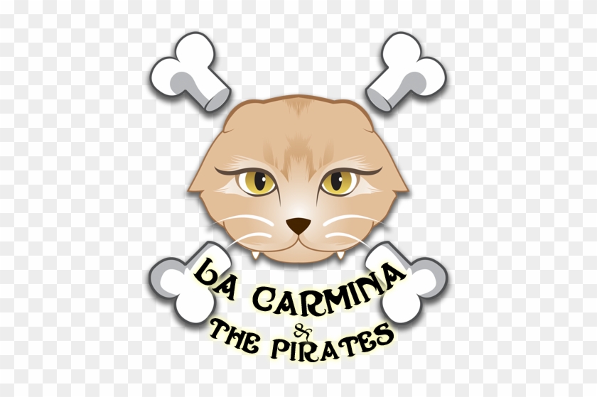 Scottish Fold Pirate Cat Logo, La Carmina & Pirates, - La Carmina #202673