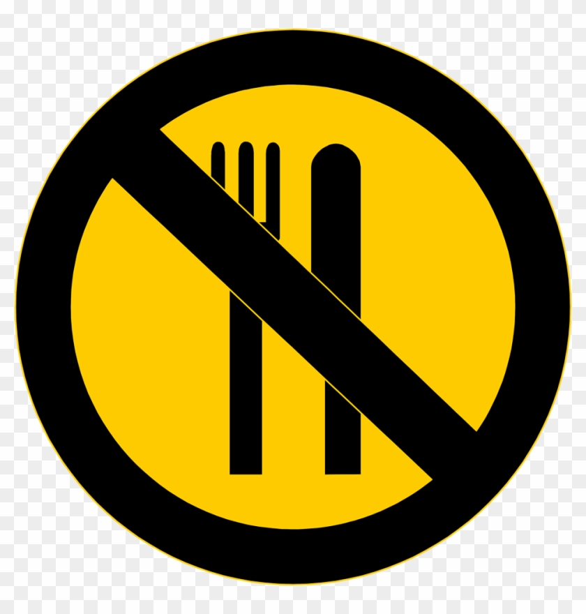 No Eating - Warning Sign For Food #202804