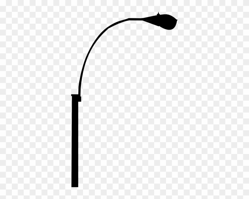 Single Street Light Clip Art At Clker - Street Light Silhouette Png #202833