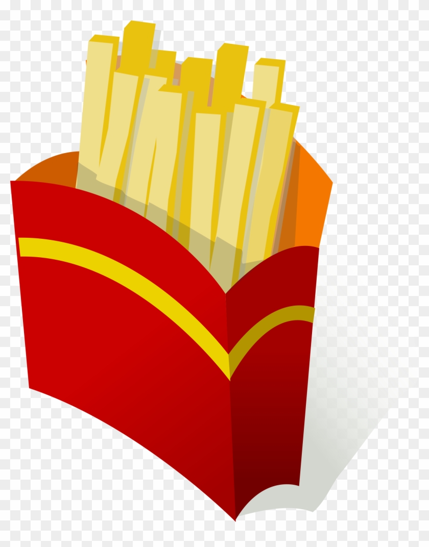 Pommes Frites / French Fries Free Vector - Unhealthy Foods Clipart #202862