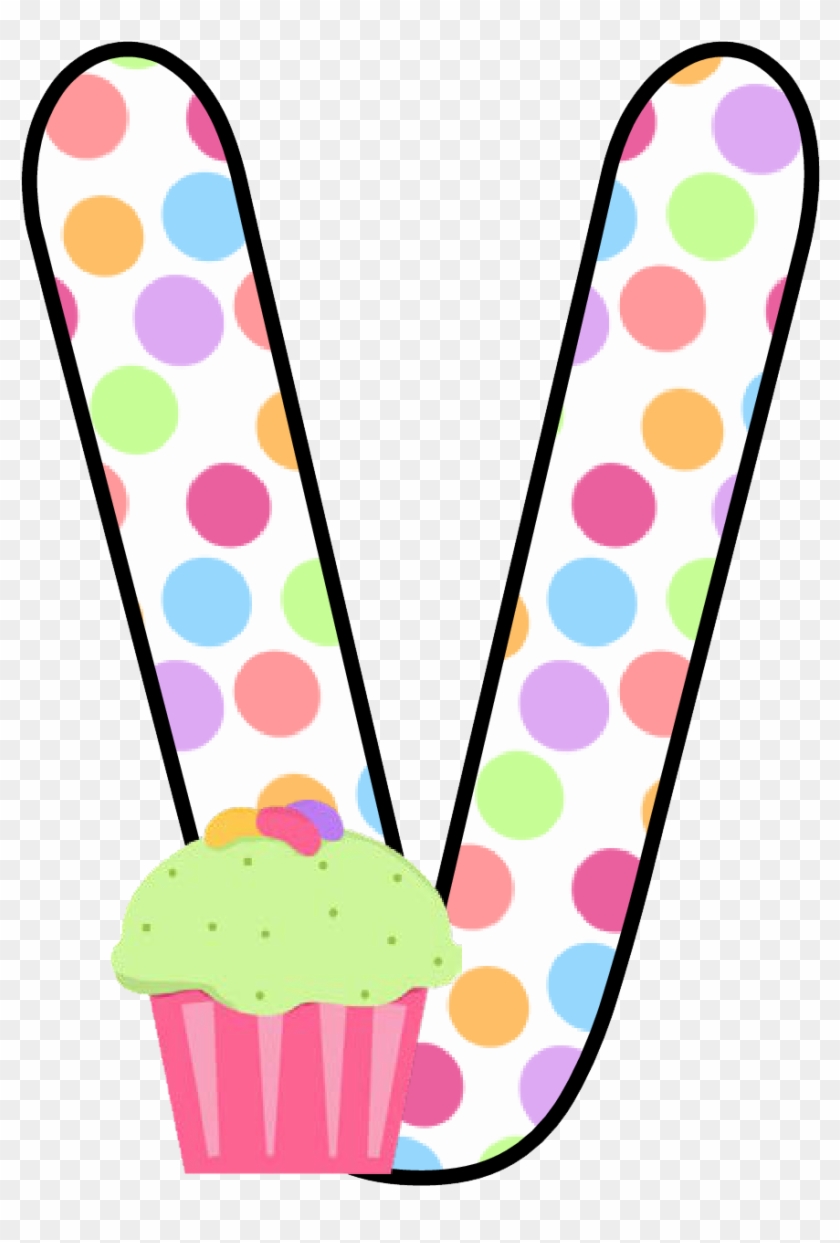Ch B *✿* Alfabeto Cupcake De Kid Sparkz - Cupcakes With Letters Clipart B #202878