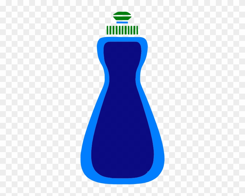Dish Soap Cliparts - Blue Bottle Clip Art #202881