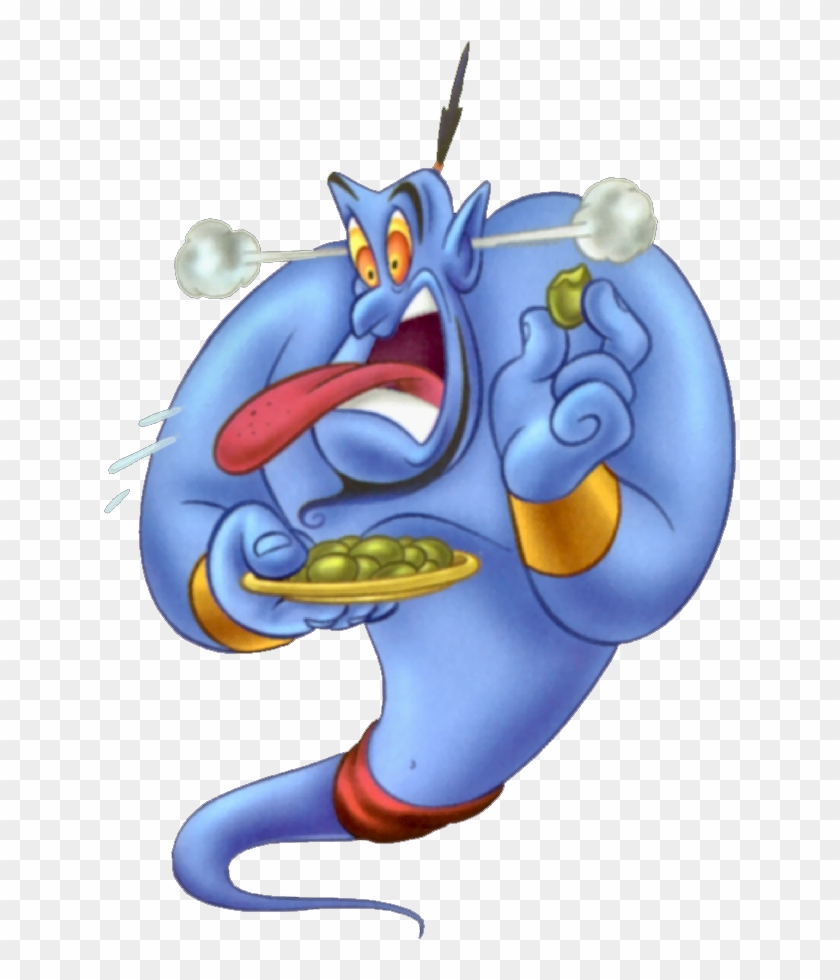 Com Genie Clipart - Aladdin Genie Eating Food #202934