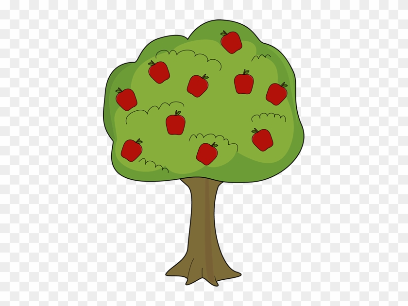 Apple Tree With Fallen Apples Clip Art - Apple Tree Clipart #202941