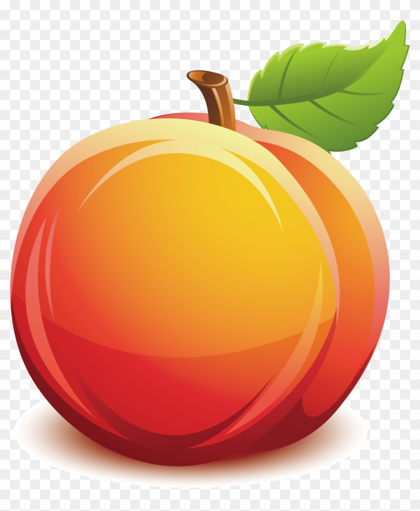 Nectarine Fruit Clip Art - Clipart Nectarine Png #203016