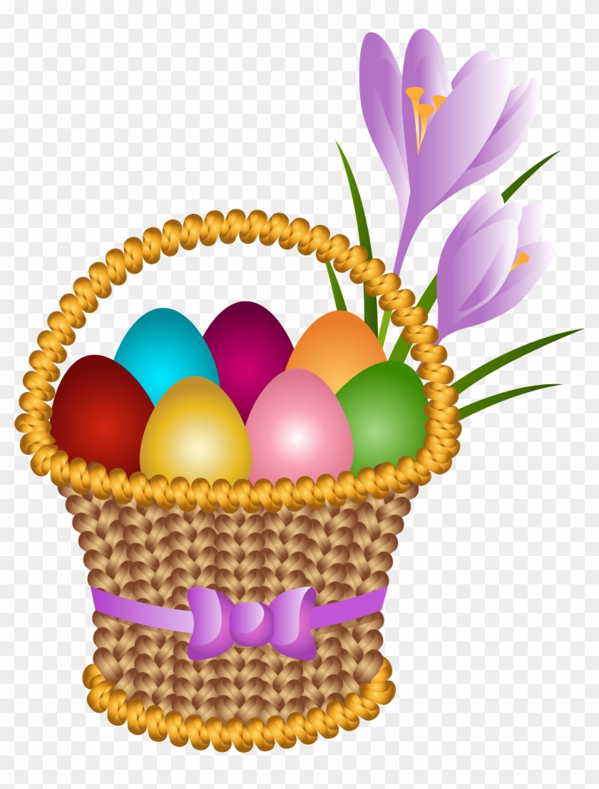 Easter Egg Basket Transparent Png Clip Art Image - Easter Eggs Basket Clipart #203117
