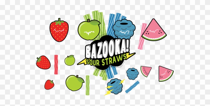 Bazooka Sour Straws Vape - Bazooka Vape Juice Logo #203116