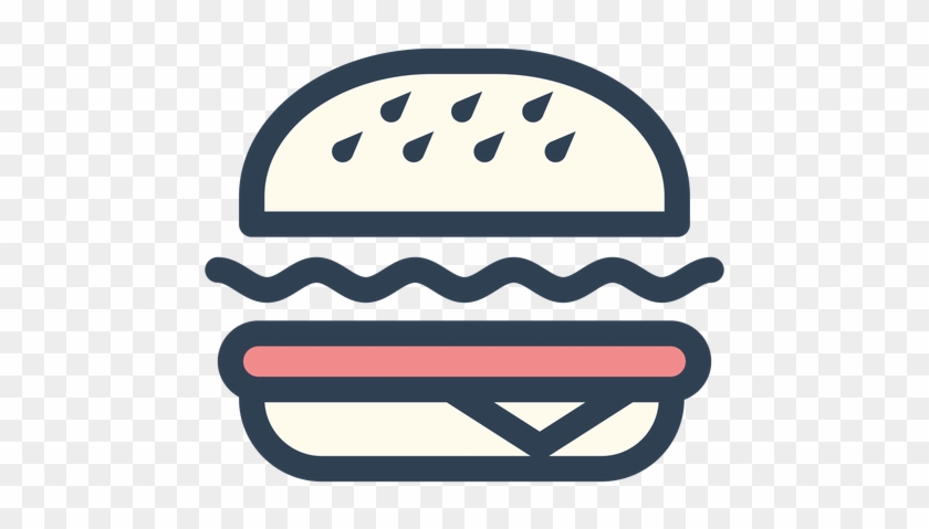 Burger Fast Food Stroke Icon Transparent Png Amp Svg - Icon Png Food #203157
