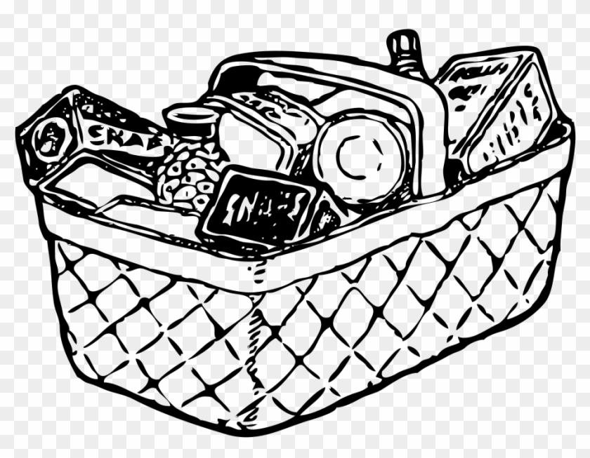 Grocery Basket - Food Basket Clip Art #203173