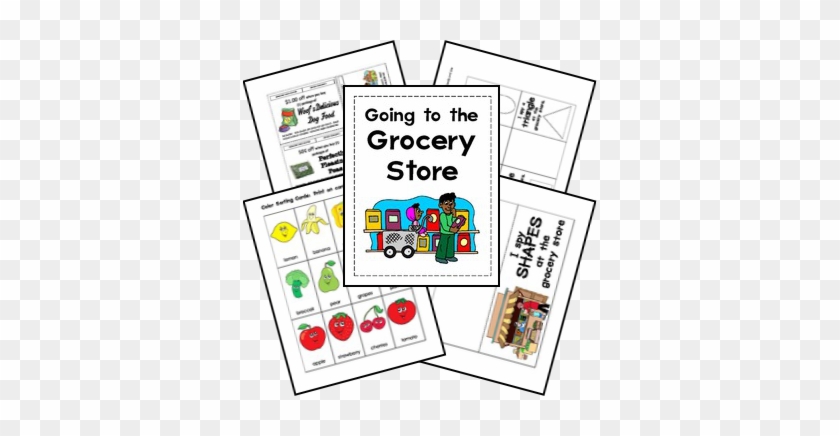 Free Grocery Store Lapbook Printables - Preschool Shopping Theme #203198