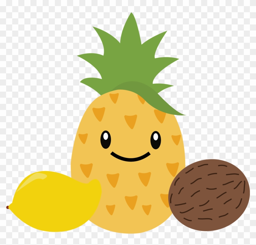 Pineapple Berries Watermelon Tropical Orange Melon - Pineapple #203529