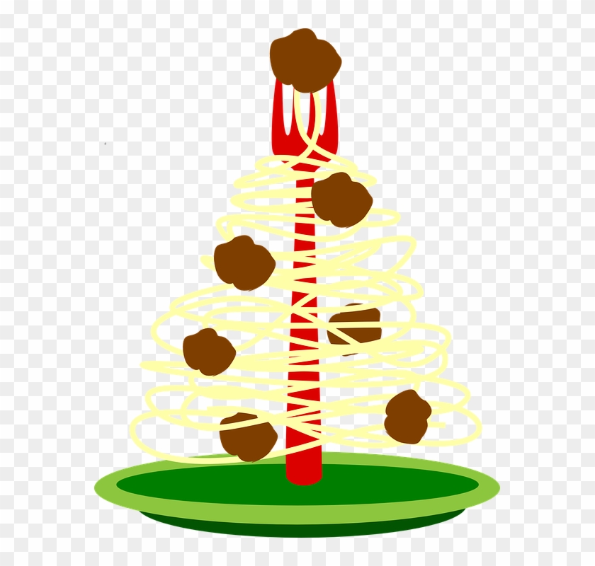 Meatball Clipart Transparent Food - Spaghetti Meatball Christmas Tree #203572