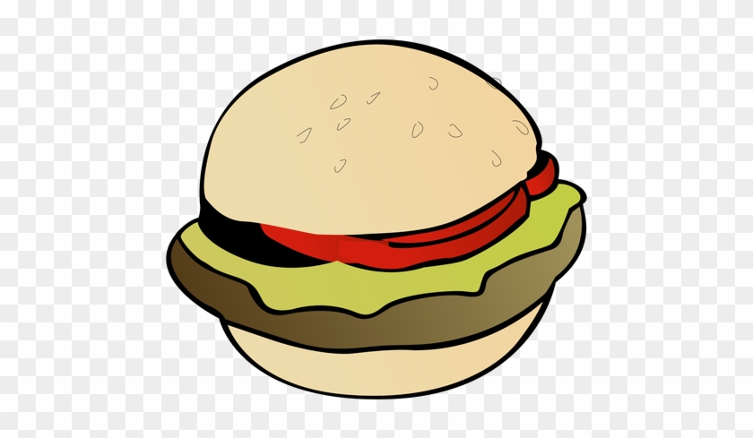 Burger Clipart Transparent Food - Cartoon Burger Transparent Background #203666