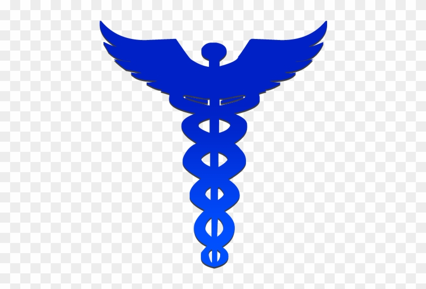 Caduceus Symbol Clipart Image - Caduceus Symbol Blue #203684