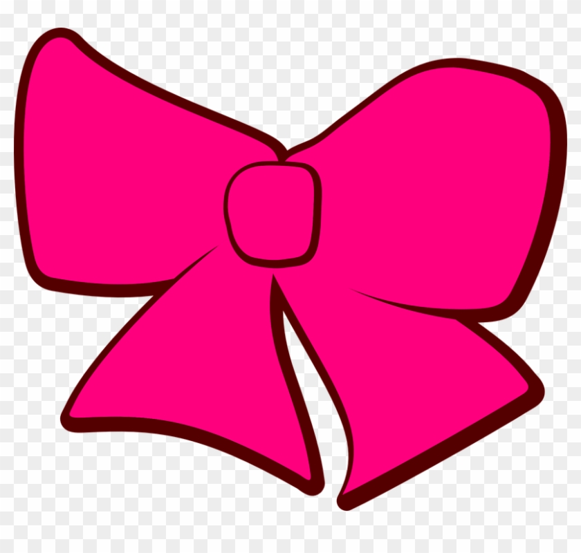 Pink Hair Clipart Ribbon - Bow Tie Clipart Pink #203887