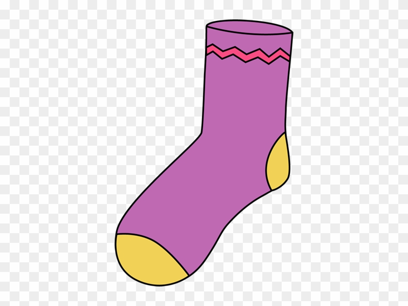 Purple Sock - Clipart Sock #203914