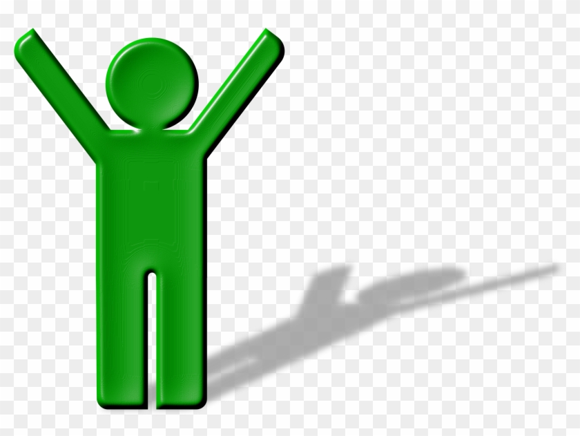 Clipart - Stick Figure With Shadow #203923