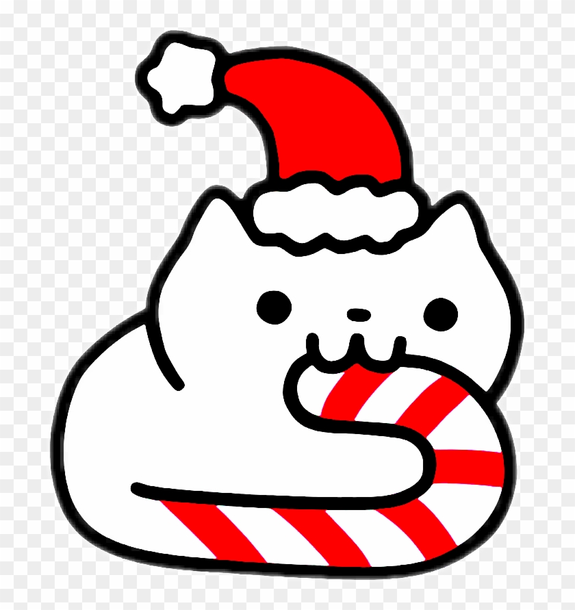 Sccandycane Candycane Neko Chibi Cute Kitten Cat - Candy Cane Cat Tote Bag - White/one Size #1267855