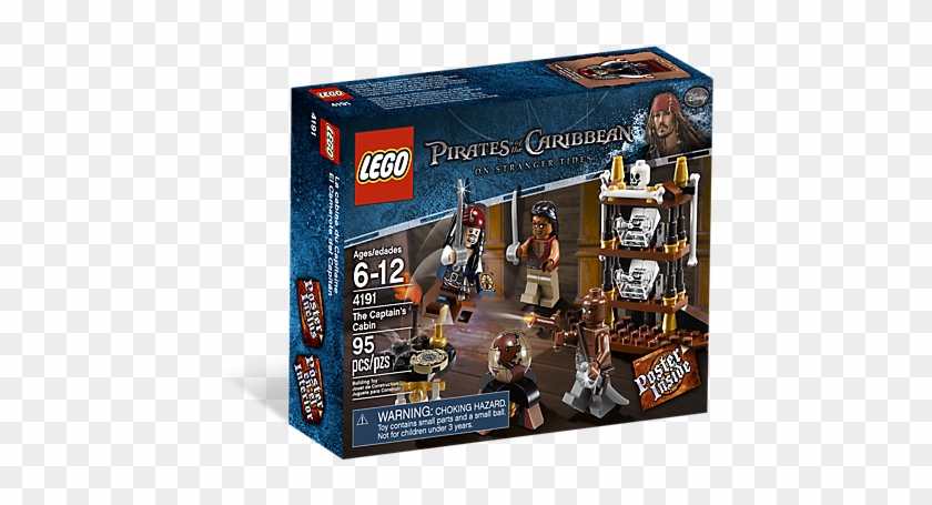 See More Features - Lego Pirates Of The Caribbean The Captain's Cabin #1267884