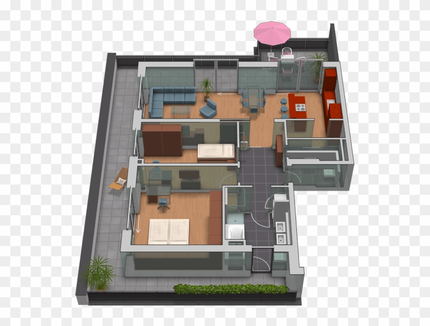 Penthouse Mit Dachterrasse Whg - Floor Plan #1267896