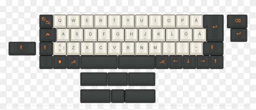 Iso 40% Concept - Computer Keyboard #1267943