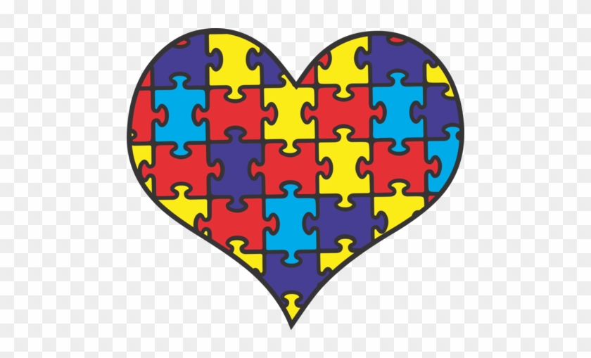 Autism Heart - Puzzle Pieces For Autism Heart #1267983