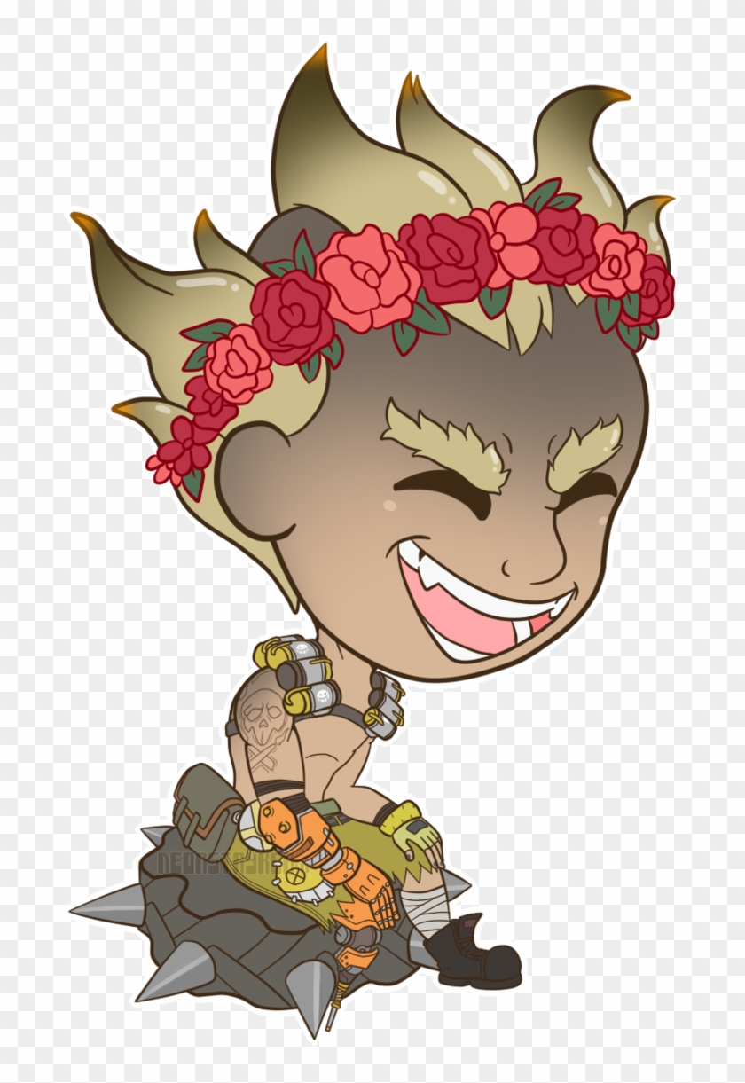 Flowercrown Junkrat By Neonstryker - Cartoon #1268006