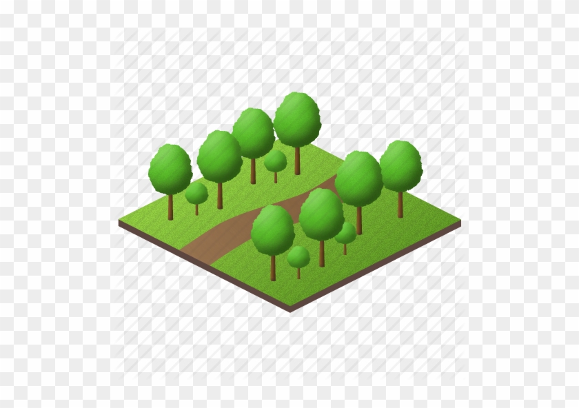 Tree Icons Set Isolated Tree Icons Stock Illustration - Green Garden Icon #1268344