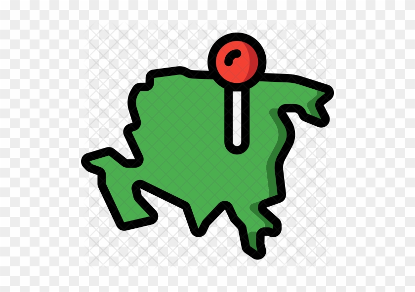 Asia Map Icon - Asia Map Icon #1268402