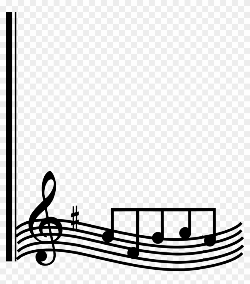 Musical Note Clip Art - Music Note Border Clip Art #1268464