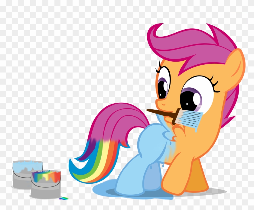 Rainbow Dash Pinkie Pie Twilight Sparkle Rarity Applejack - Scootaloo As Rainbow Dash #1268607