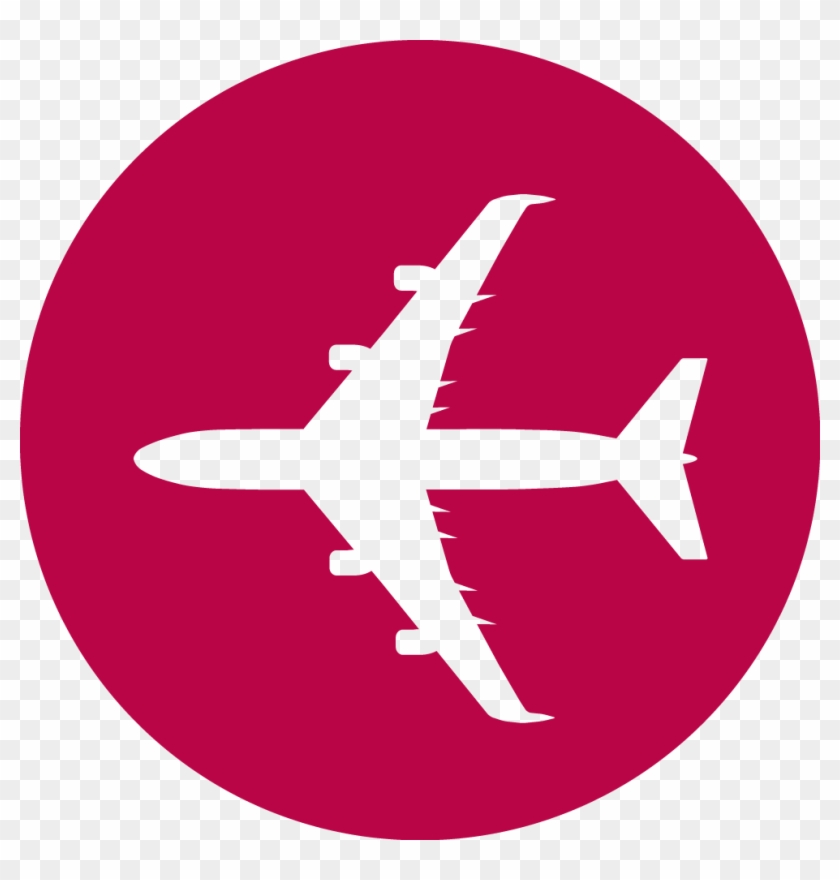 Airplane - Travel Icon Png Pink #1268666