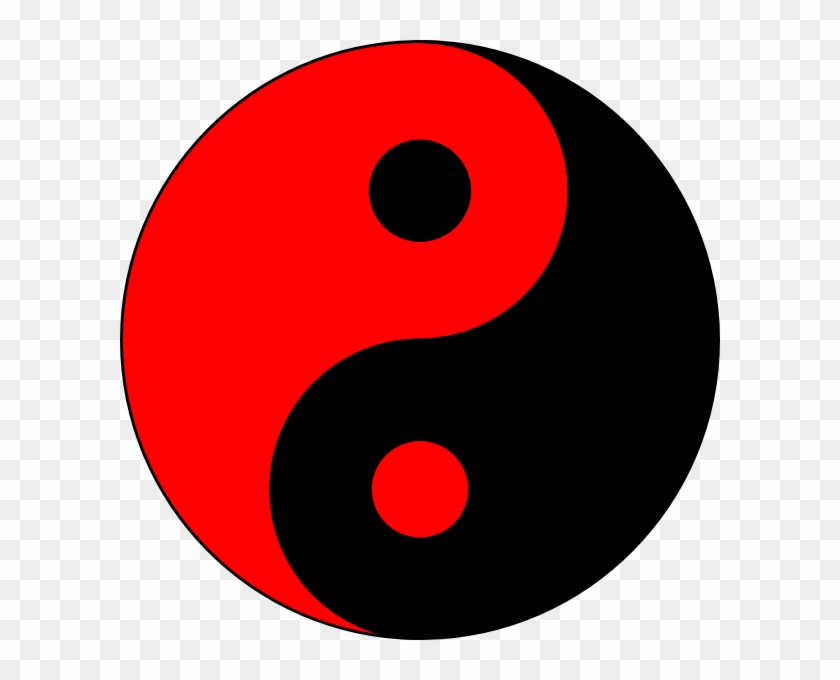 Red And Black Ying Yang #1268786