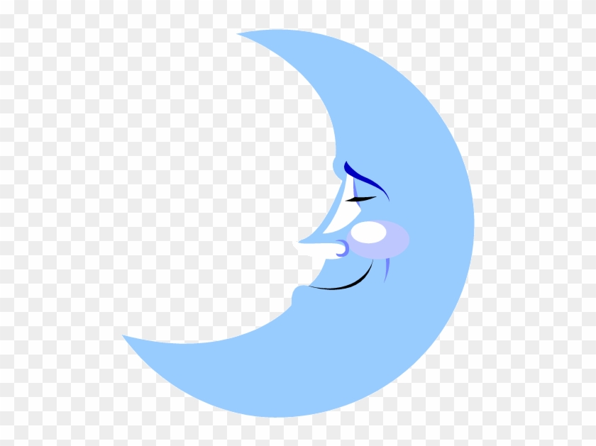 Free Blue Moon Cliparts, Download Free Clip Art, Free - Blue Crescent Moon Clipart #1268796