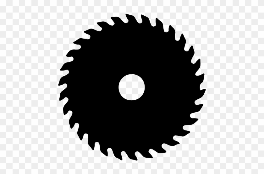 Saw Blade Silhouette Transparent Png - Circle Saw Png #1268977