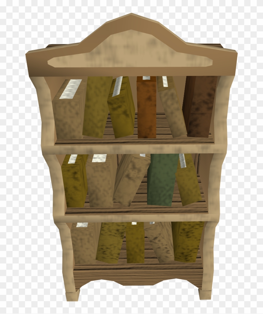 Oak Bookcase Built - Cupboard #1269079