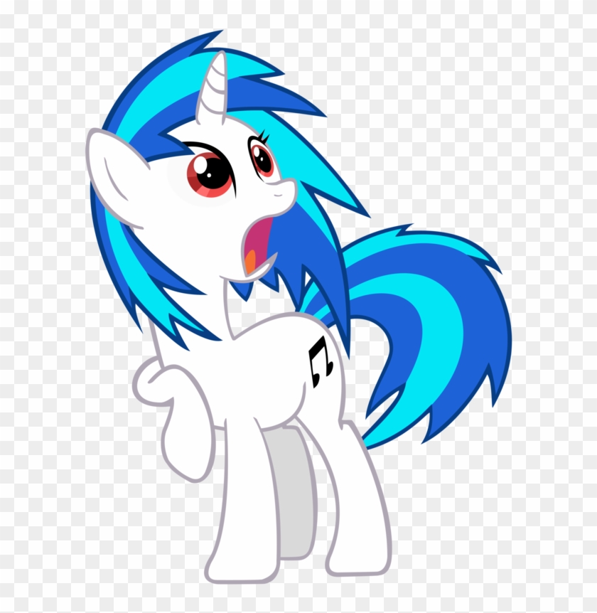 Dj Pon3 Without Glasses By Ninjamissendk - Vinyl Scratch Pony #1269158