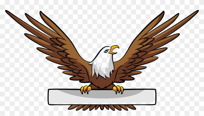 Bald Eagle Banner Illustration - Eagle Vector Png #1269353