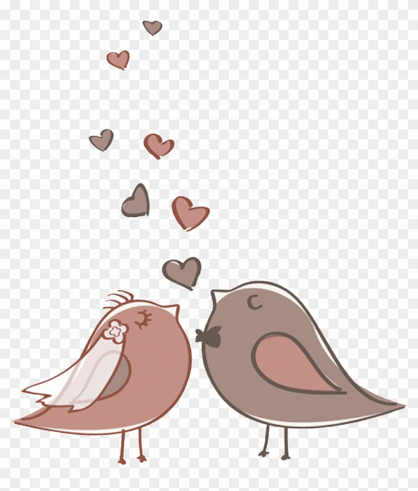 Casal De Passarinho Png - Cute Bird Vector Wedding #1269397