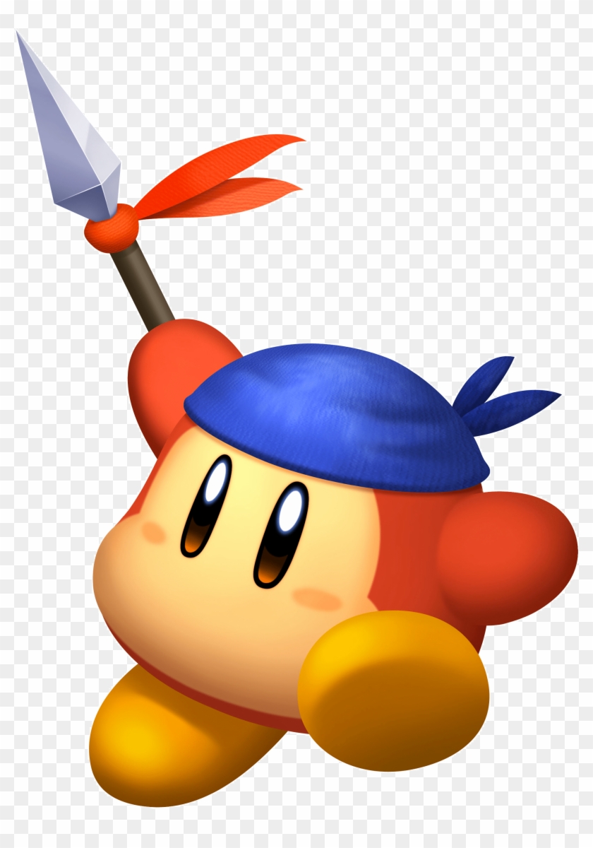 Kirby Bandana Waddle Dee Holding Spear Transparent - Kirby Bandana Waddle Dee #1269417
