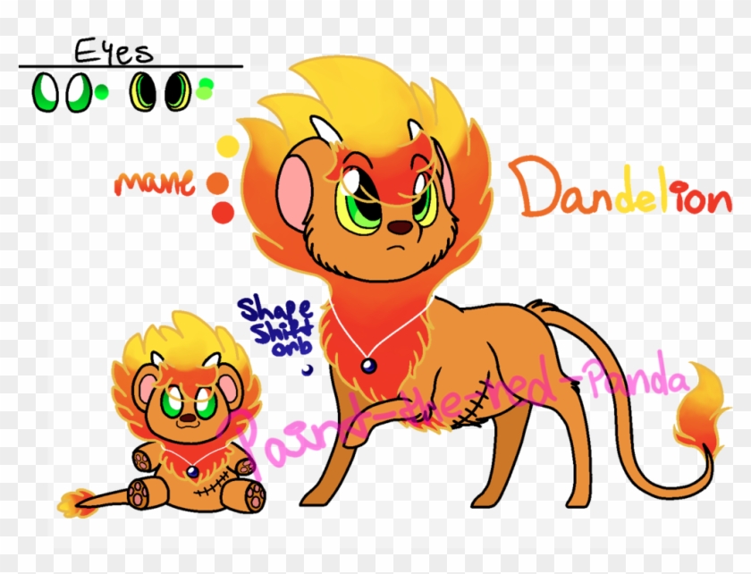 Dandelion Ref Sheet By Paint The Red Panda - Red Panda #1269499