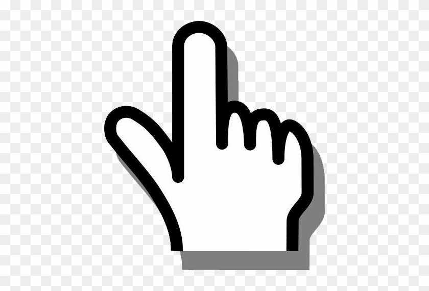 Click Simple Hand Png - Pointing Finger #1269602