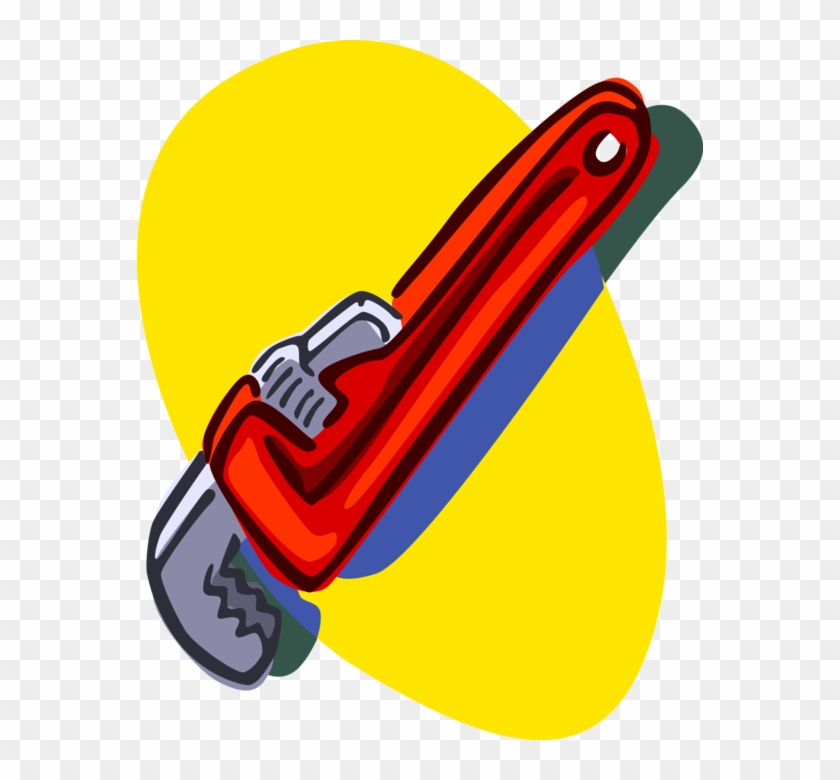 Vector Illustration Of Monkey Wrench Pipe Wrench Or - Vector Illustration Of Monkey Wrench Pipe Wrench Or #1269687