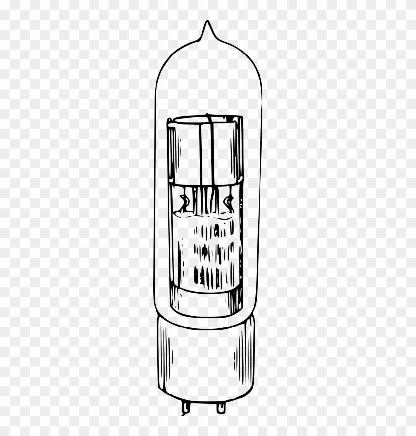 50 Watt Oscillator Vacuum Tube Clip Art - Sketch Of Vacuum Tubes #1269748