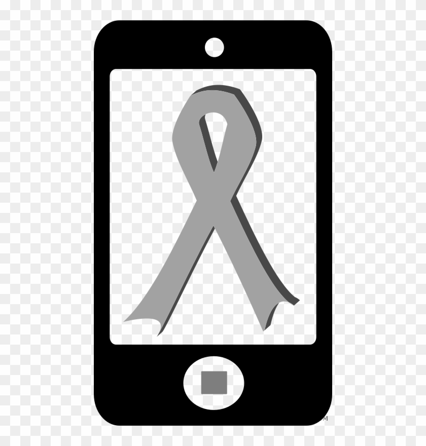 Cell Phone Tools Free Black White Clipart Images Clipartblack - Pink Ribbon #1269974