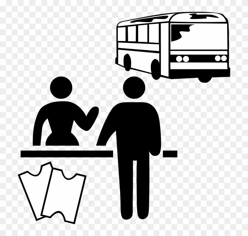Bus Commuters Passengers - Check In Hotel Clipart #1270130