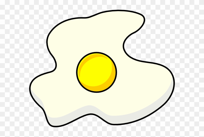 Fried Egg Clip Art At Clker - Fried Egg Silhouette #1270230