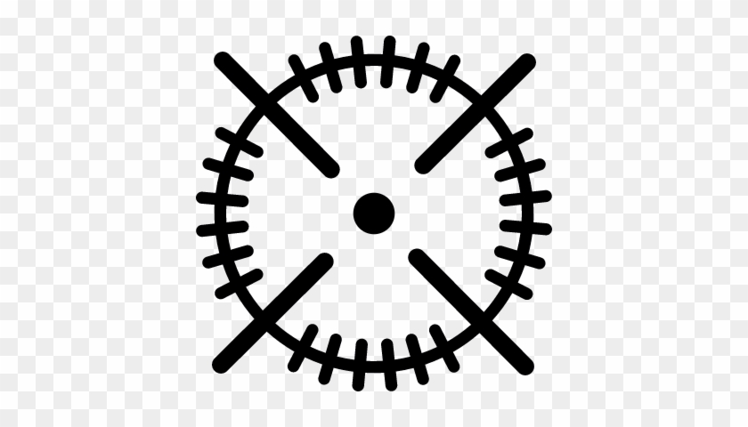 Round Target Symbol Vector - Tractor Outline #1270316