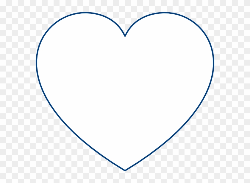 Triple Blue Heart Outline Clip Art Pictures To Pin - White Heart On Black #1270406