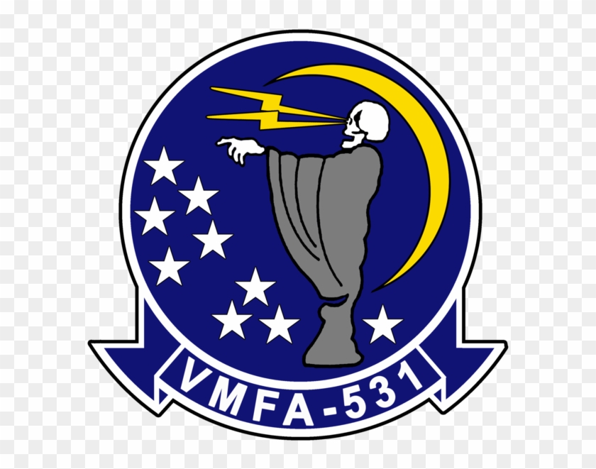 Usmc Vmfa-531 Grey Ghost Stickers Military, Law Enforcement - Vmfa-531 #1270454